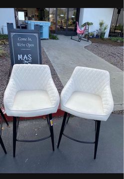 Sales $85.00 Set of 2!!! New 26" Velvet Counter Height Barstools Kitchen Bar Stool Chair