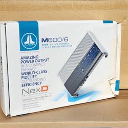 JL Audio Marine Power Amplifier 6 Channel Speaker System Amp 1200 Watts M600/6 🚨 Payment Options Available 🚨 No Credit Needed 🚨 