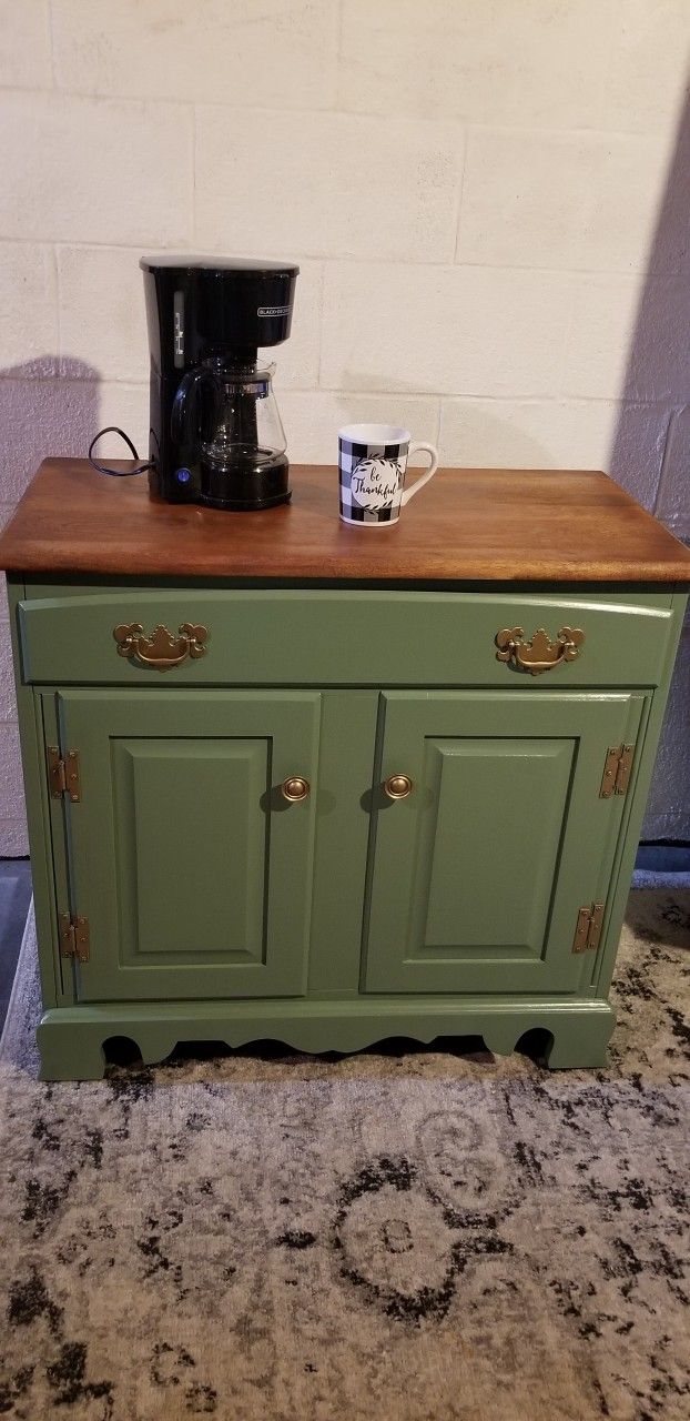 Microwave/coffee Cabinet