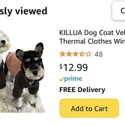 Xxs Thermal Dog Coat/jacket