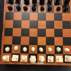 Chess And Checker Board And Case