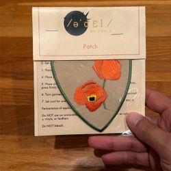 Poppy Flower Patch And Beeds 