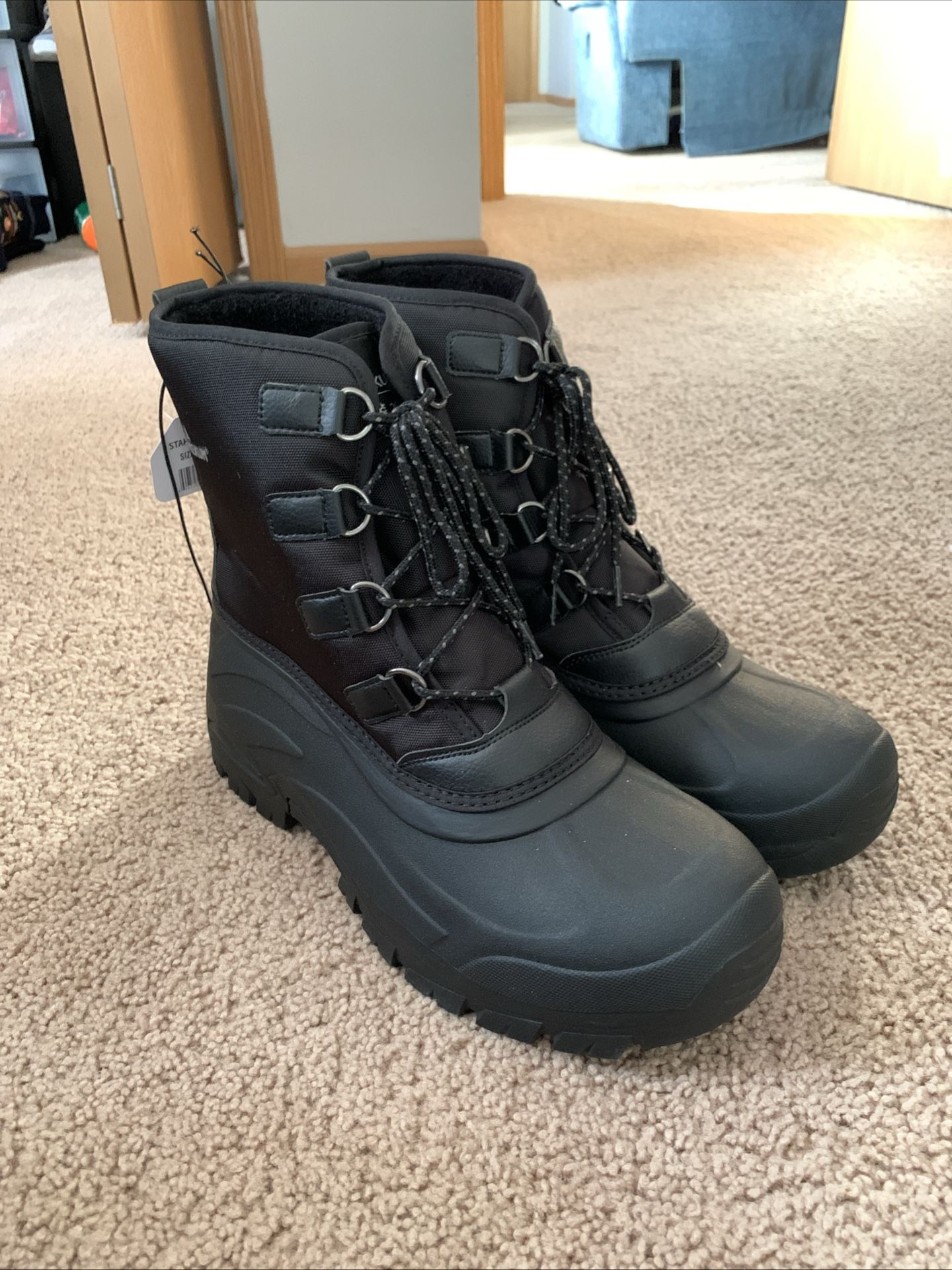 Staheekum Men's Snow Boots Black M13