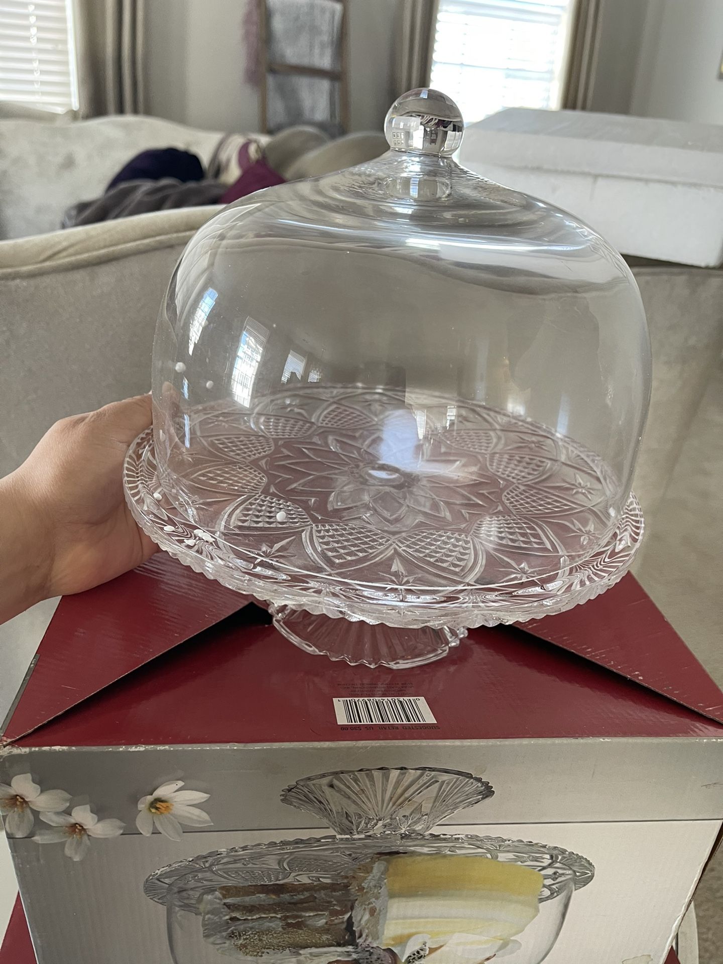 Pedestal Cake Plate And Dome