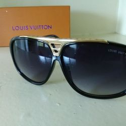 Gold Louis Vuitton Evidence Sunglasses 