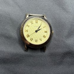 Guess Quartz Watch Silver Tone Roman Numeral Dial Tested No Band