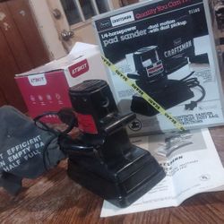 Craftsman 1/4 Horse Pad Sander With Box And Manual 