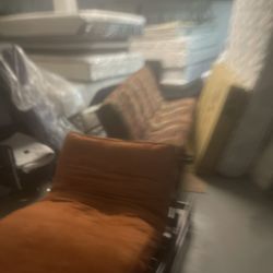 A Set Of Futons For Sale Heavy Duty Nice And Comfortable Matching Set Chase Lounge Chair/Twin Full-Size/Mini Sofa