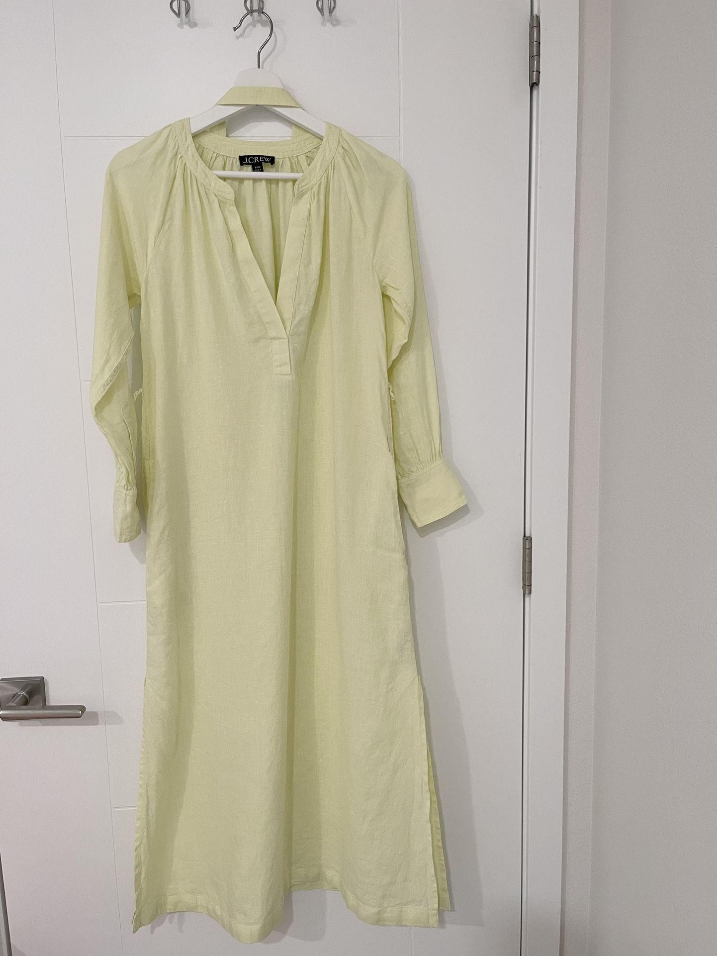 Size xxsp (petite) J Crew linen midi dress