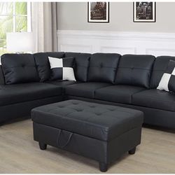 New Sectional And Ottoman 