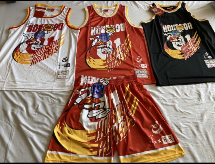 Travis Scott Cactus Jack Astroworld Rockets NBA Jersey