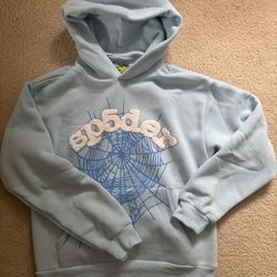 Sky Blue Sp5der Hoodie *Size Medium*