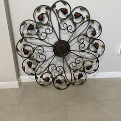 Metal Floral Wall Art