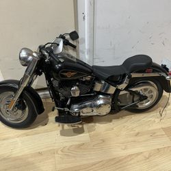 Vintage Bright Harley Davidson Fat Boy Display 