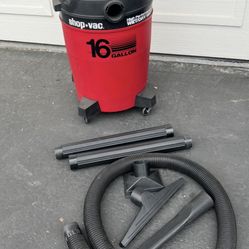 16-Gallon Shop-Vac Wet/Dry Vacuum – Complete with Accessories