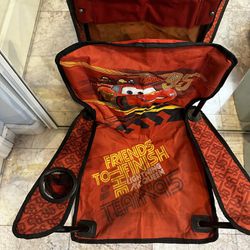 Used Youth Disney Cars Lighting McQueen Folding Arm Chair Up To 4 Years Old And 30lbs