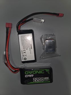 OVONIC 3S Short LiPo Battery 11.1V 2200mAh 120C with Dean-Style T Plug
