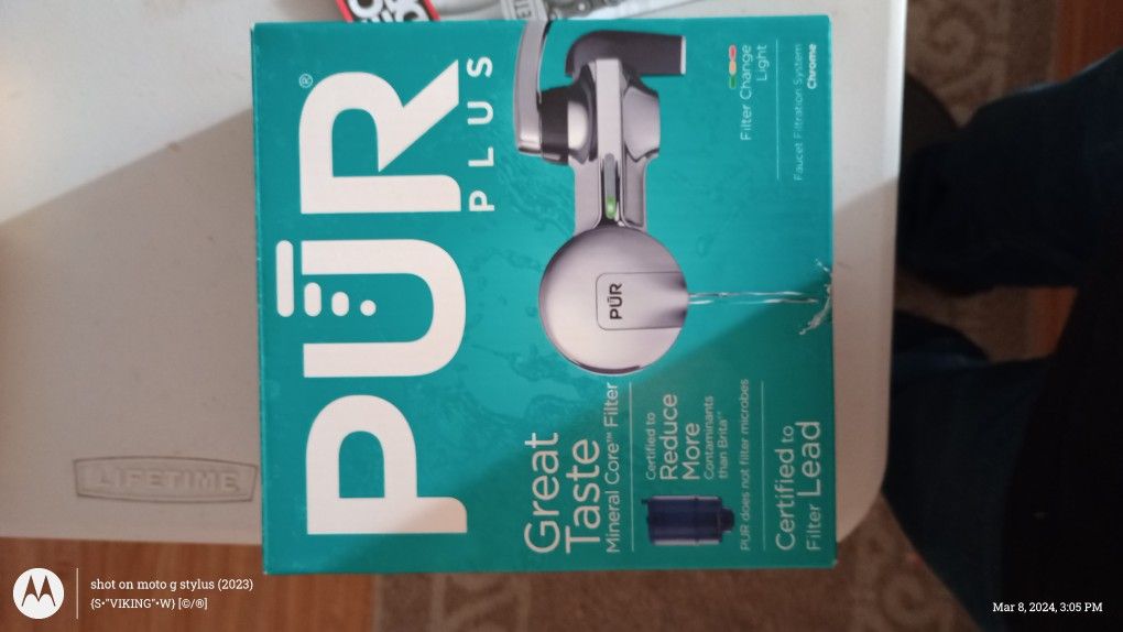 Brand New Unopened Pur Plus Water Faucet Filtration System.