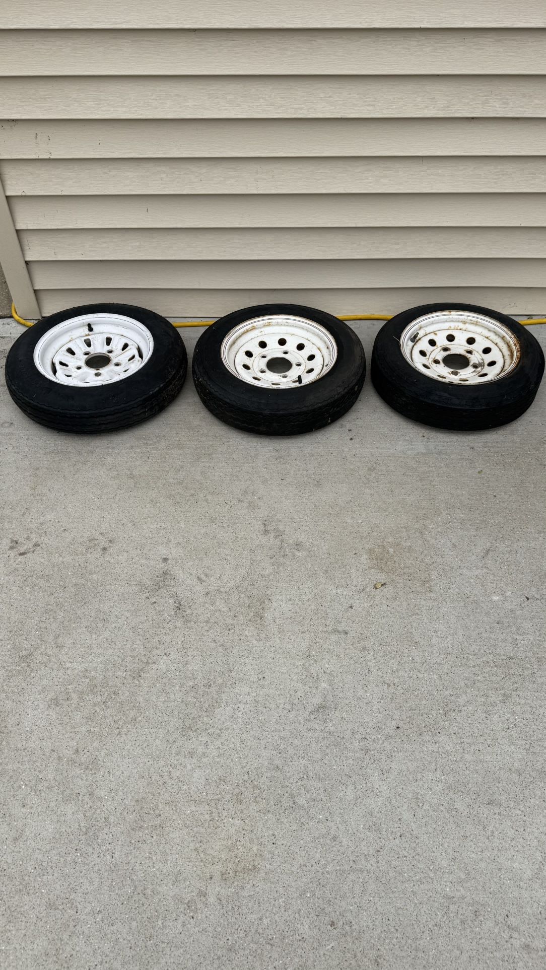 Trailer Tires And Rims 5 Holes 4.80-12s 4.5” Bolt Pattern