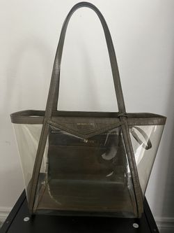Michael Kors Olive Whitney Clear Tote