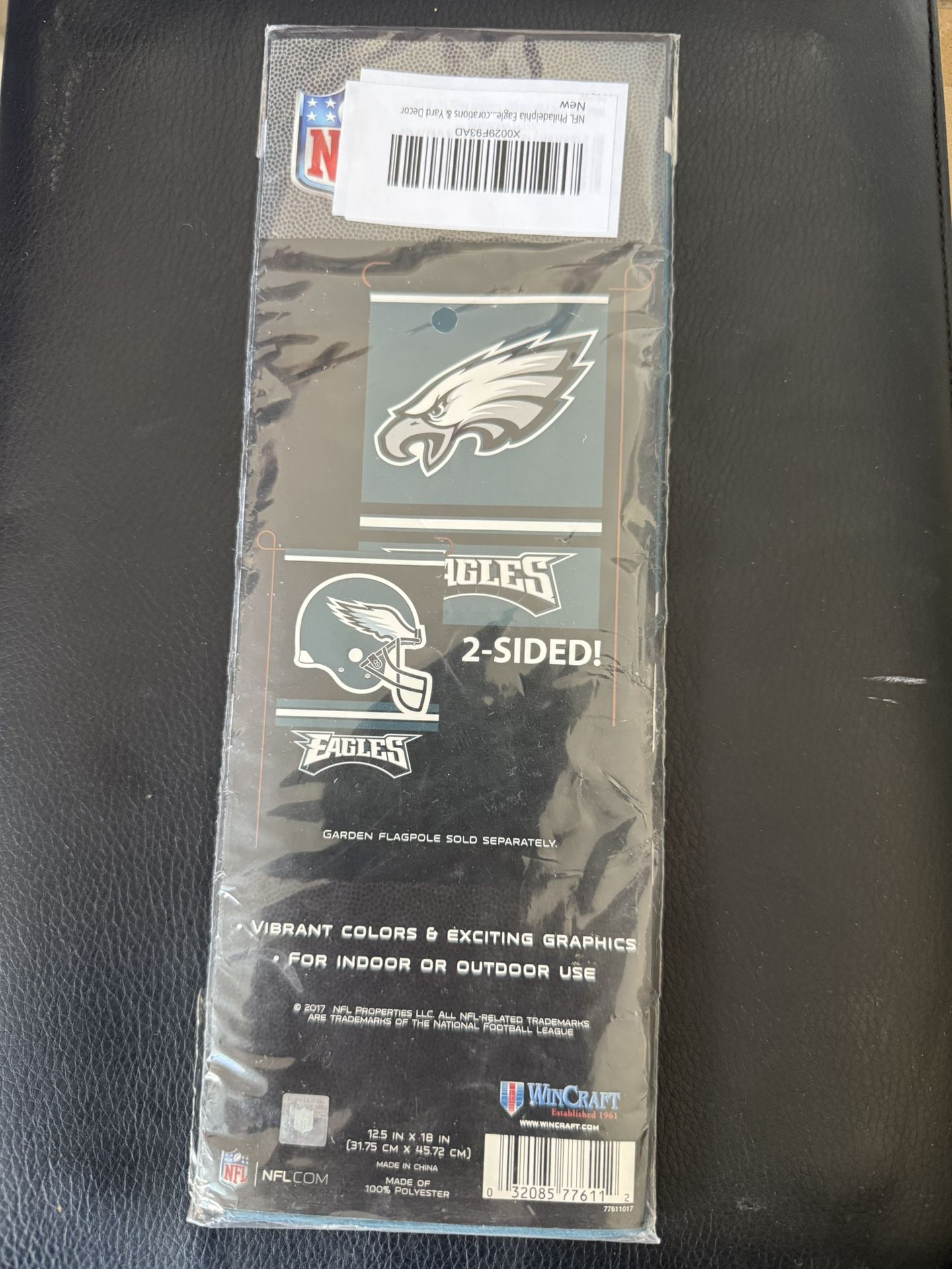 Official Philadelphia eagles 2 Sided garden flag 12.5”18”