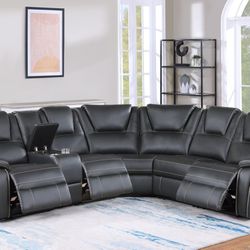 NEW POWER RECLINER SECTIONALS Black/Brown/GREY $1099