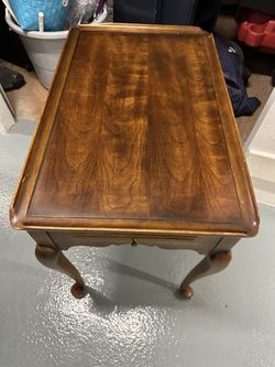 Solid Wood Antique Walnut Game Table