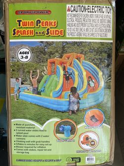 14 Foot ! Twin  Peaks ( Race ) Water Slide - New In Box 