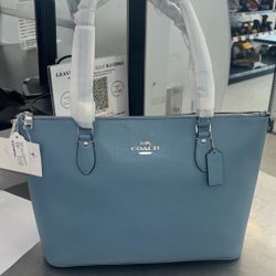 Blue Coach Gallery Tote