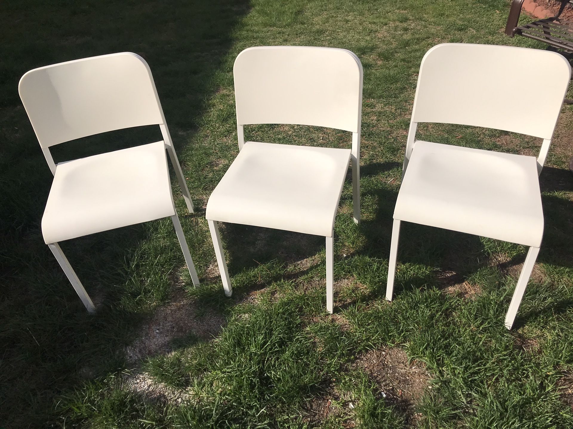 3 heavy duty chairs