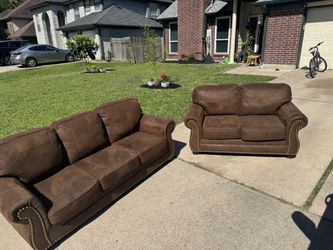 New Nailhead Couch And Loveseat