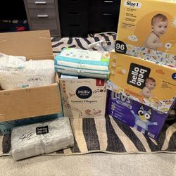Size 1 Diapers Bundle 