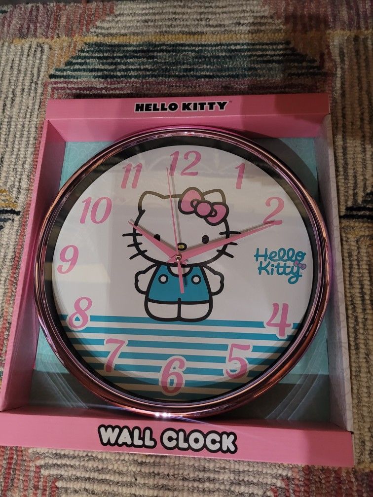 Hello Kitty Clock Wall Decor