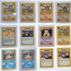 Pokemon Cards - Pocket Monsters Old School Vintage Cards