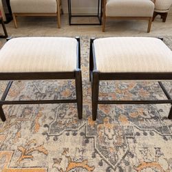 Wood Frame Pillow Top Ottoman (Set Of 2)