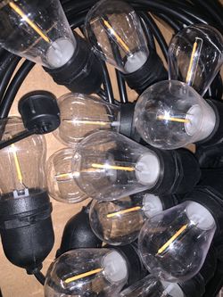 Foxlux outdoor string lights shatterproof and waterproof for Sale in