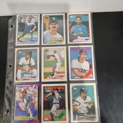 #8 Mixed  9 Baseball cards 