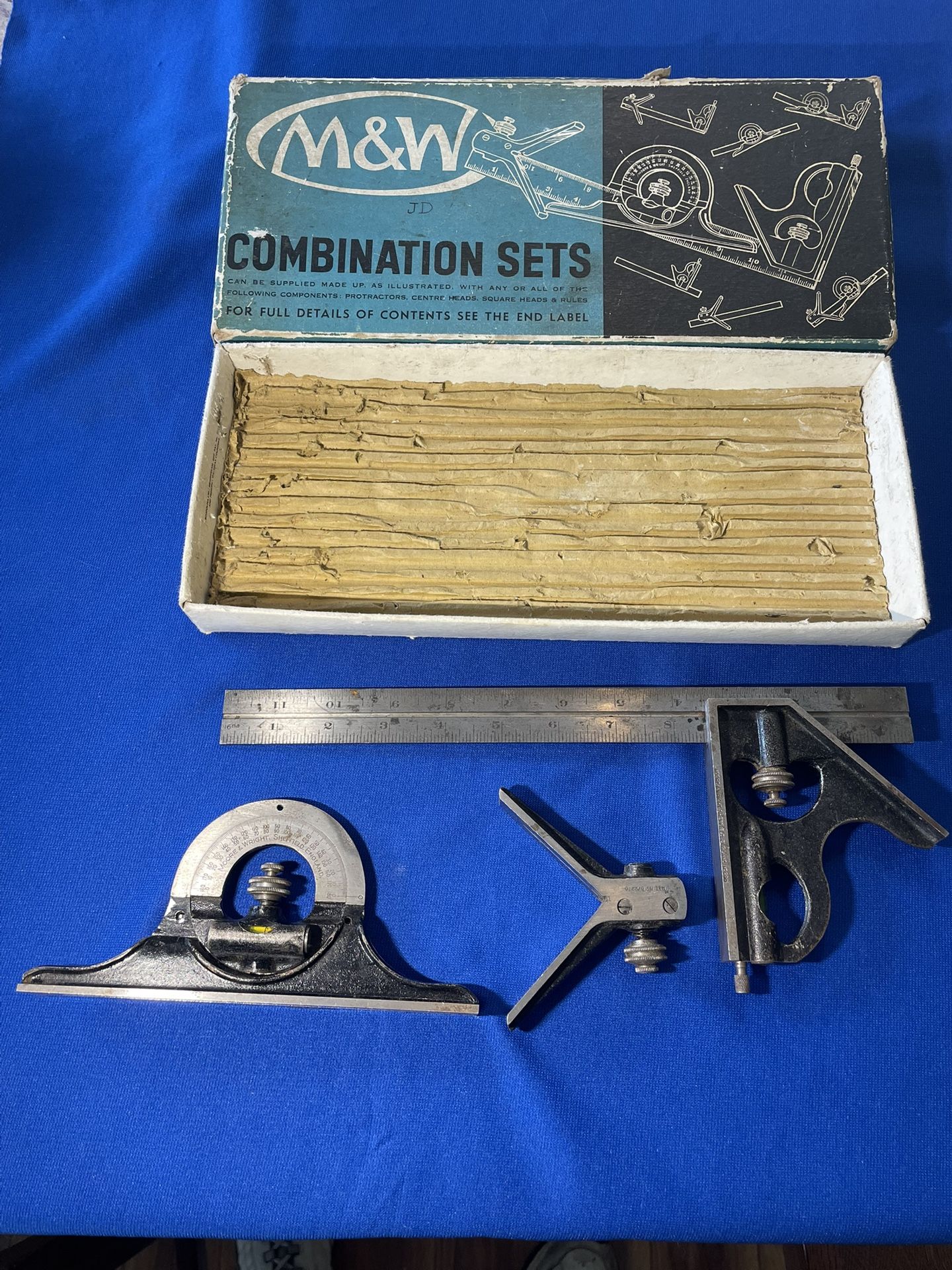 Moore & Wright (M & W) Sheffield,England Vintage Combination Set #990P/12”