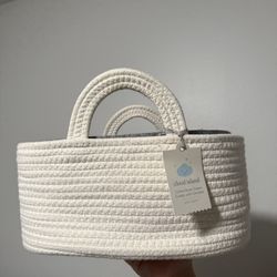 Rope Diaper Caddy With Dividers