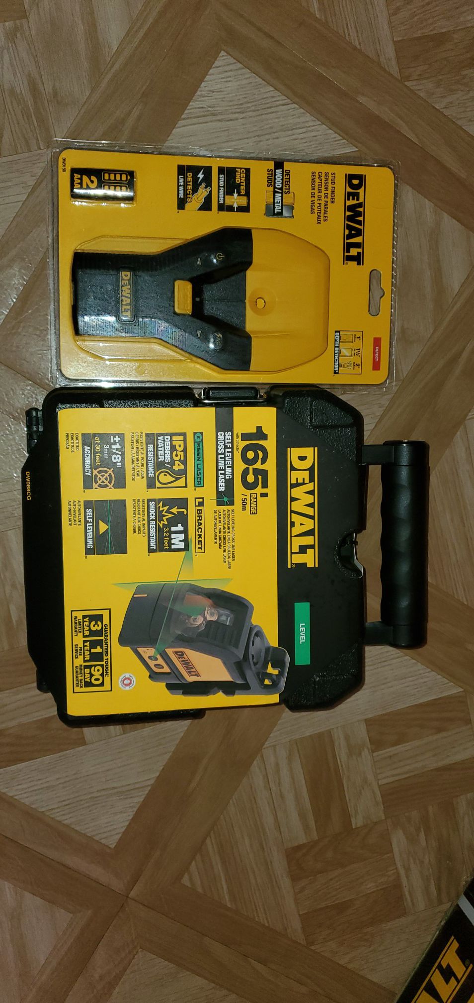 Green Cross Line Laser Level with Stud Finder Firm price