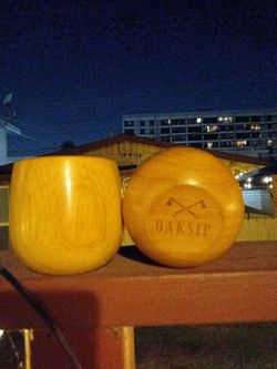 Oak Sip Whiskey Cups
