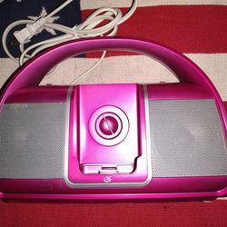 Portable docking station built in speakers