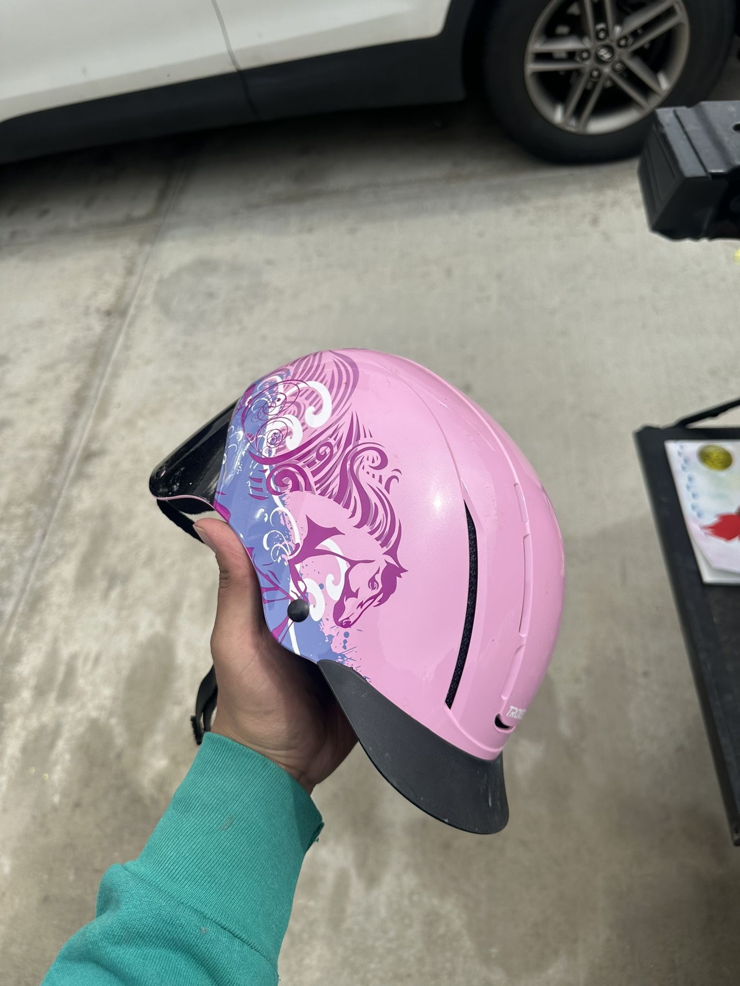 Little Girls Unicorn Helmet