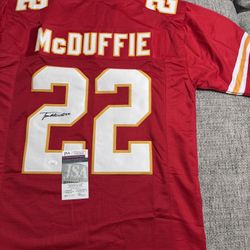 Trent McDuffie Signed Autograph Custom Jersey - JSA Coa - Kansas City Chiefs