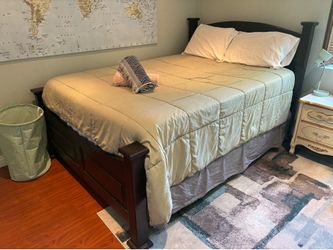 Solid Wood Queen Bed Frame