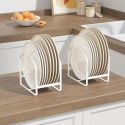 2Pack Kitchen Plate Holder Organizer