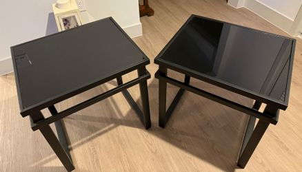 Glass & Metal End Tables