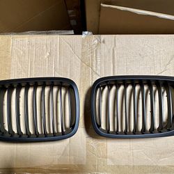 BMW E46 2-door Coupe 325ci 330ci M3 Satin Matte Black Front Grille
