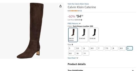 Calvin Klein Caterine Knee-High Boot