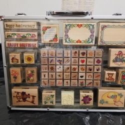 Wooden Rubber Stamps Kit